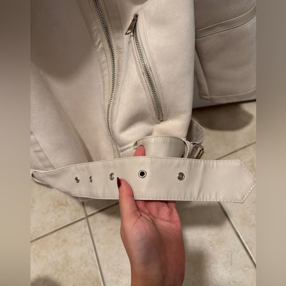 Aviator style faux suede fur jacket - Picture 4 of 6